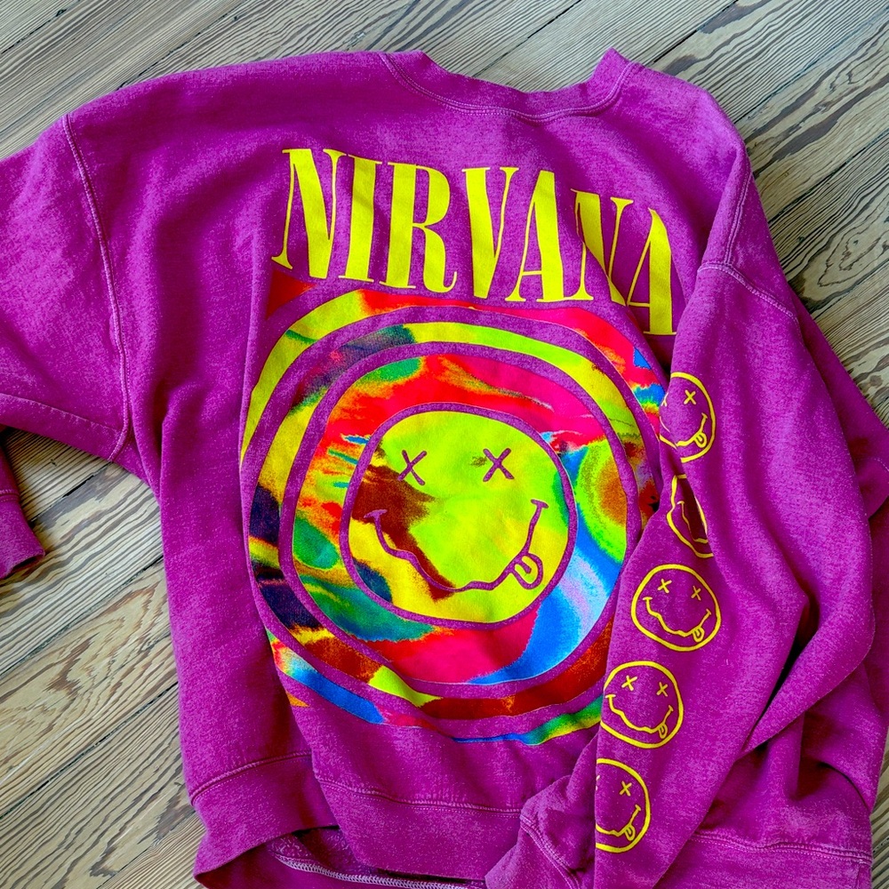 NIRVANA Pink Graphic Tee